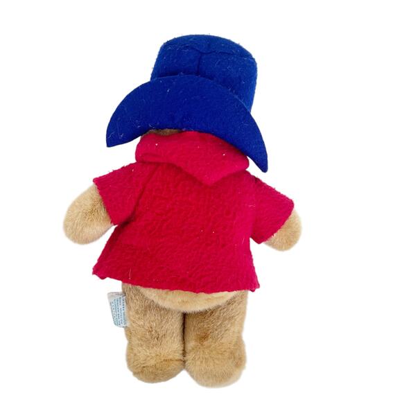 Vintage 1988 Eden Paddington Bear Red Coat Plush - Picture 2 of 4